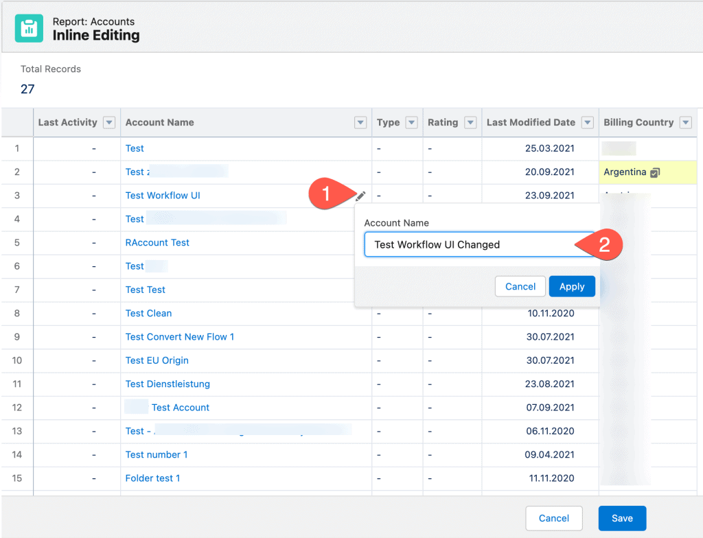 Salesforce Spring 22 Release Highlight: Inline Editing in Reports