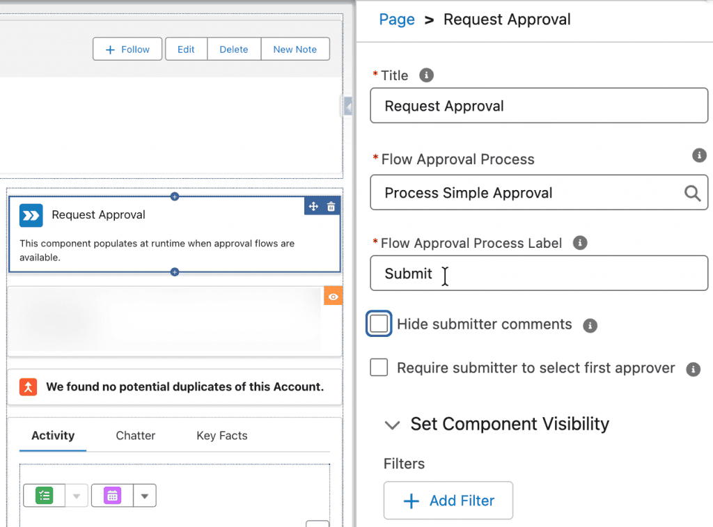 Salesforce Spring 26 Release Highlight: Request Approval Komponente
